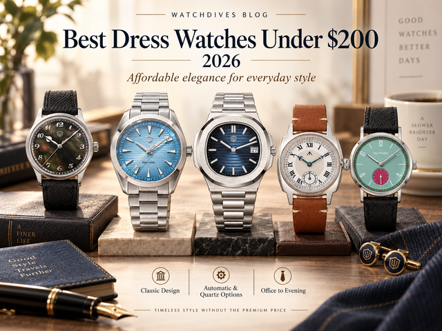 Best Dress Watches Under $200 in 2026: 5 Current Picks