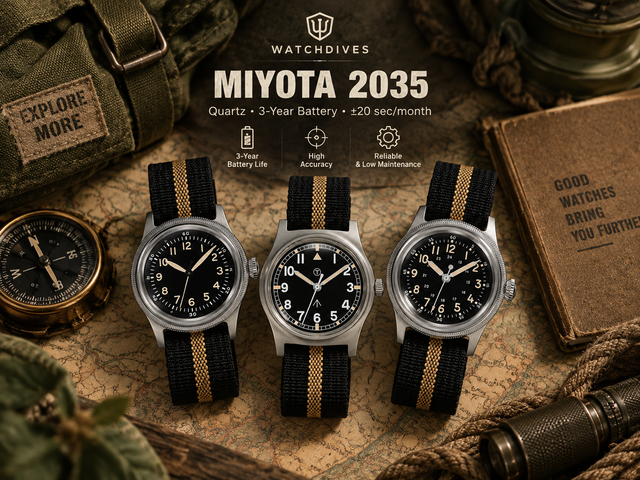 Miyota 2035 Movement Guide: Accuracy, Battery Life & VH31 Comparison